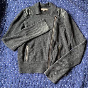 Banana Republic Moto Sweater Zipper Jacket